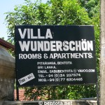 Villa Wunderschön Bentota Schild